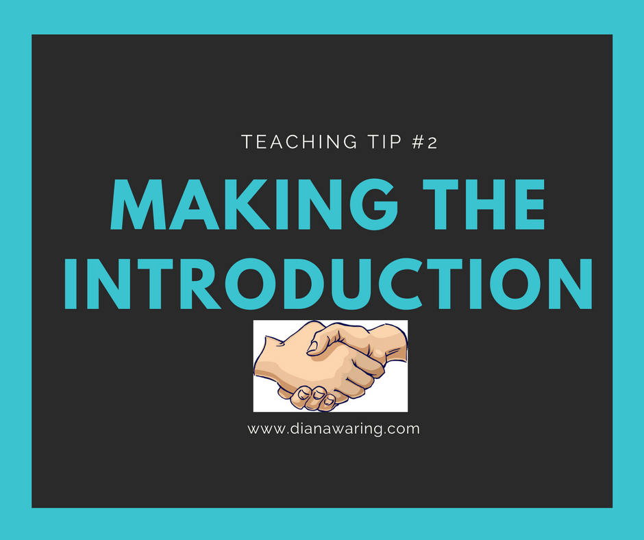 Teaching Tip 2—The Introduction