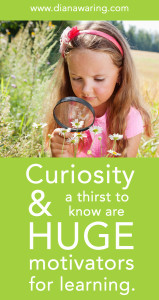 Curiosity & a thirst to know are huge motivators!